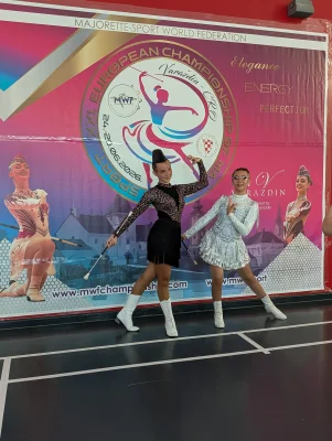 Aurora e Ginevra ai Campionati Europei di Majorette Sport 2026 — Majorettes Onda Azzurra, Jesolo
